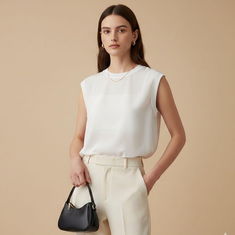 Vince‎ Silk Sleeveless Blouse
